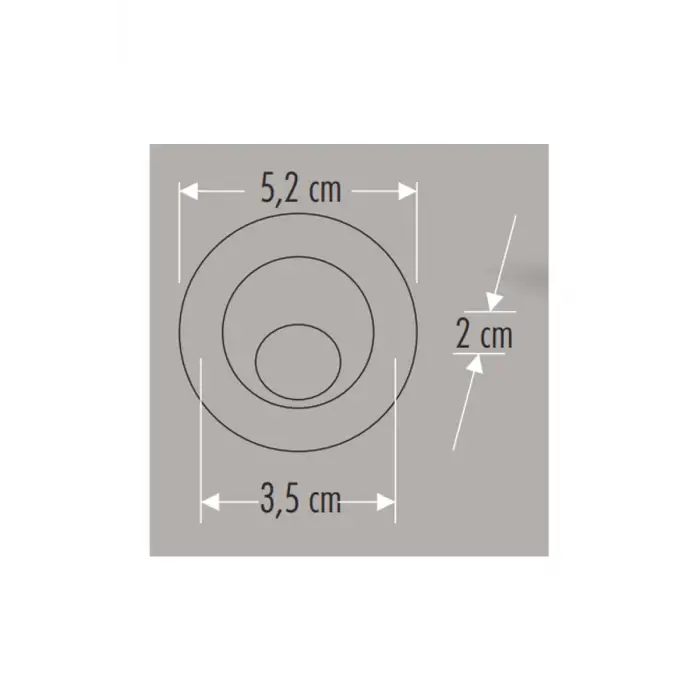 Cata 1.5w Power Led Ufo Spot ( Hareketli ) ( Satin Kasa ) Beyaz Işık Ct-5268B