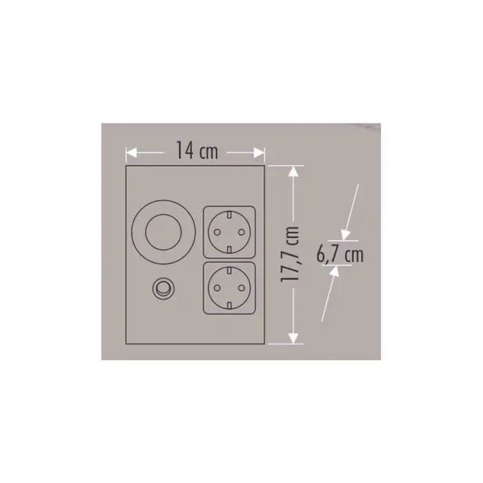 Cata 1W Üçgen Spot Beyaz (Ledli +Çift Prizli ) Ct-5109B