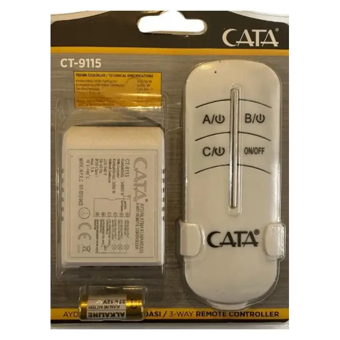 Cata 3li Aydınlatma Kumandası Ct-9115