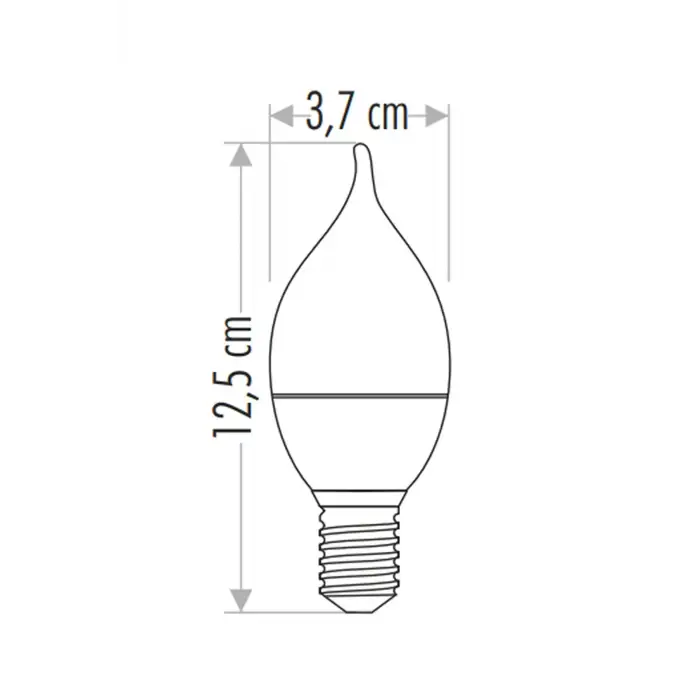 Cata 5W Ledli Kıvrık Buji Ampul E14 Duylu Gün Işığı Ct-4077