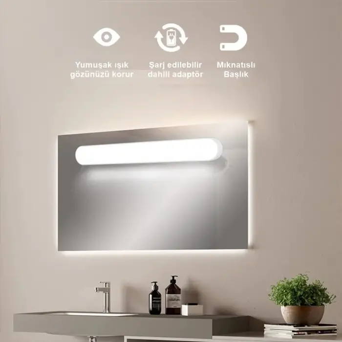 Cata 6W Martı Led Aplik Dokunmatik Anahtarlı Dimlenebilir Sarjlı Ct-5249