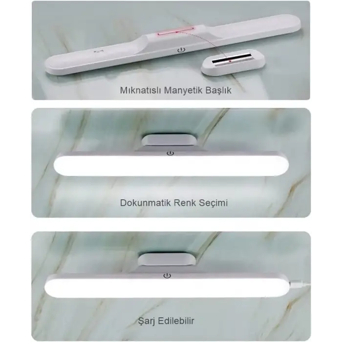 Cata 6W Martı Led Aplik Dokunmatik Anahtarlı Dimlenebilir Sarjlı Ct-5249