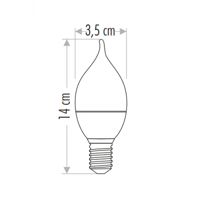 Cata 7 Watt Ledli Buji Ampul E-14 Duylu BEYAZ IŞIK CT-4080