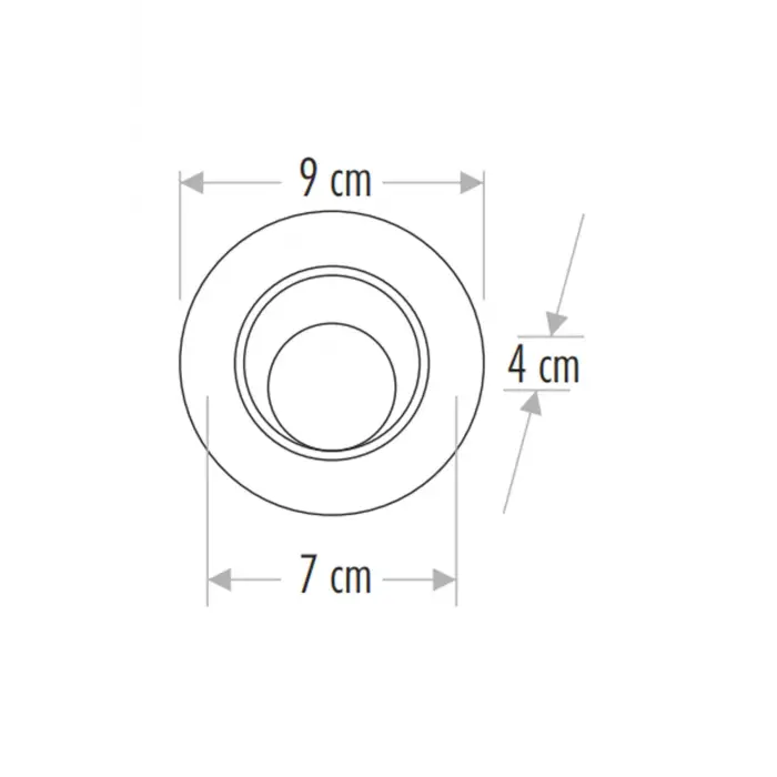Ct-5204b Cata - 7w Akik Smd Led Armatür Beyaz Led Spot