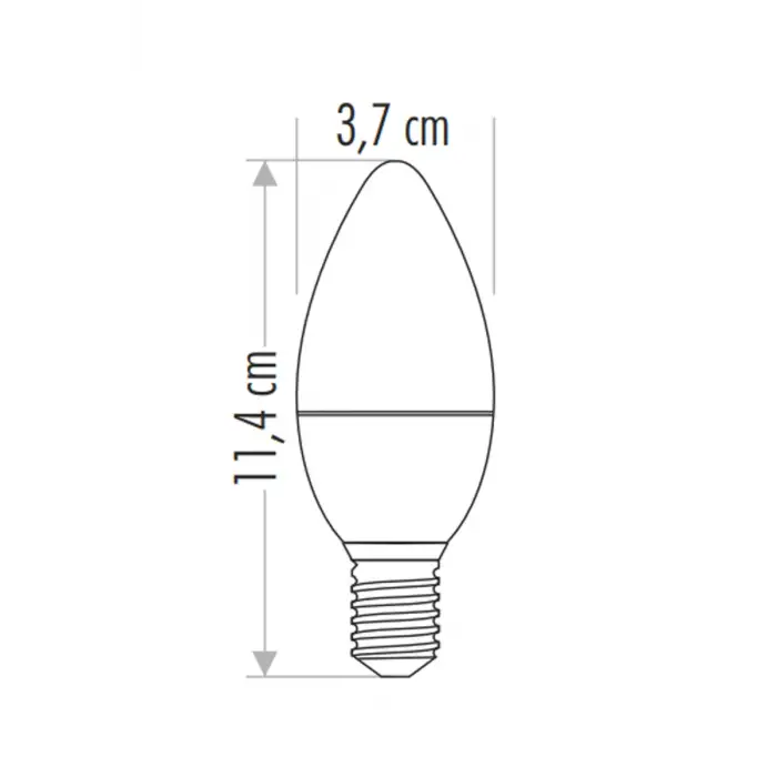 Cata 8W E14 3200K GÜNIŞIĞI Led Buji Ampul CT-4083
