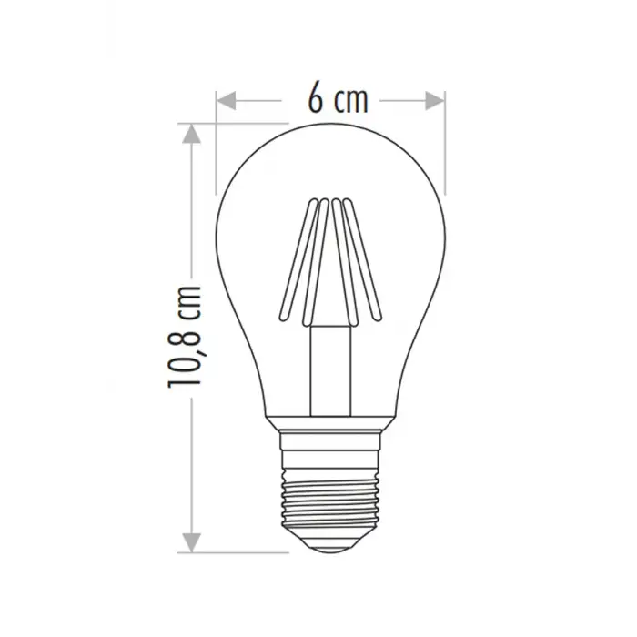 Cata 8w Edison Dimlenebilir Led Ampul ( Günışığı ) Ct-4218g