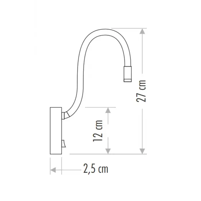 Cata Baykuş Led Aplik Günışığı Siyah Kasa Ct-5232
