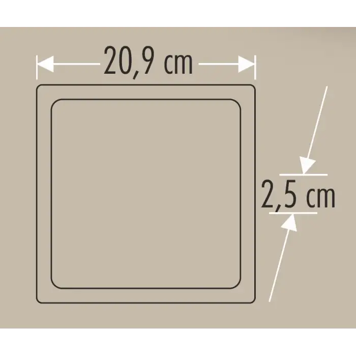 Cata Beyaz Işık 18W Siyah Kasa Sıva Üstü Kare Led Spot Armatür Ct-5236