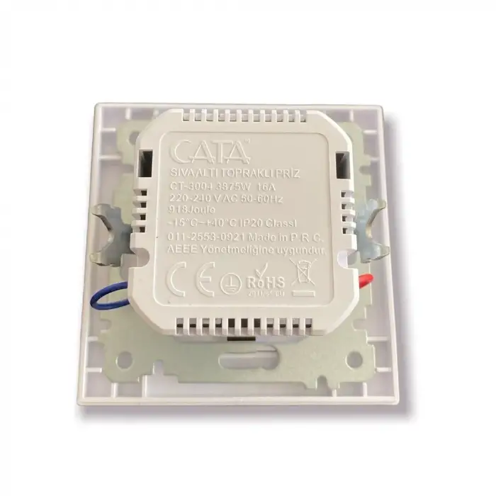 Cata Çita Sıva Altı Topraklı Priz 2 Usb Hızlı Şarj Ct-3004