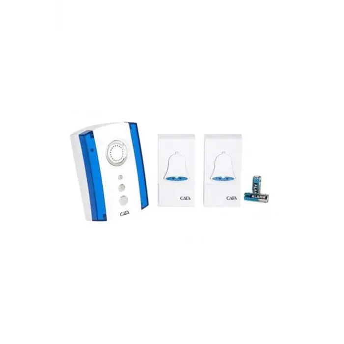 Cata CT-203 İki Kumandalı Uzaktan Kumandalı Kapı Zili MAVİ