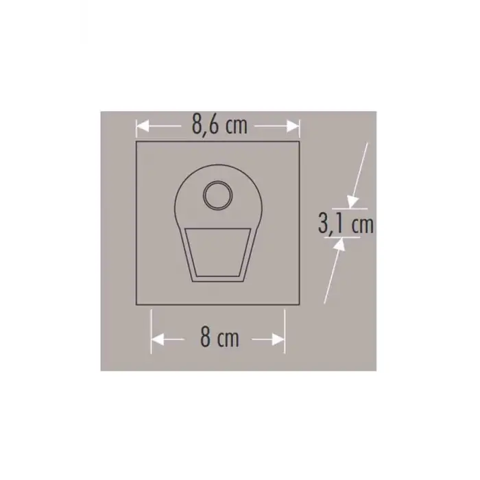 Cata CT-5170SB Beyaz Işık 1W Siyah Kasa Sensörlü Ledli Koridor Armatürü