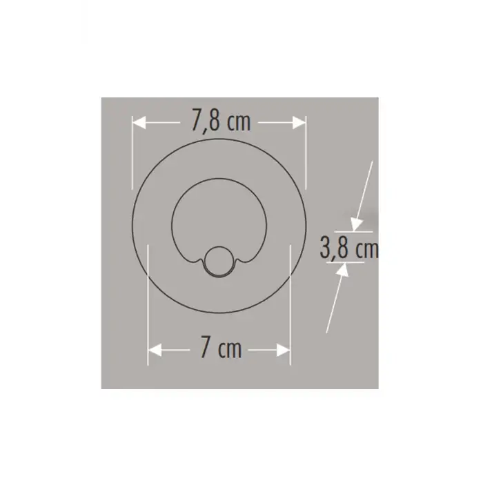 Cata CT-5174 1.5W 6400K Beyaz Yuvarlak Radar Sensörlü Koridor Armatürü
