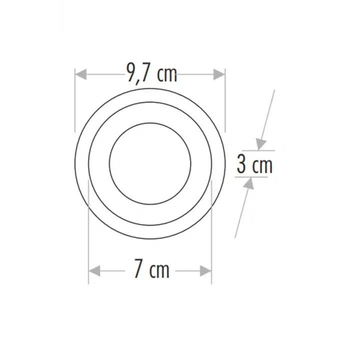 Cata CT-5181 6W Beyaz Yuvarlak Camlı Led Panel