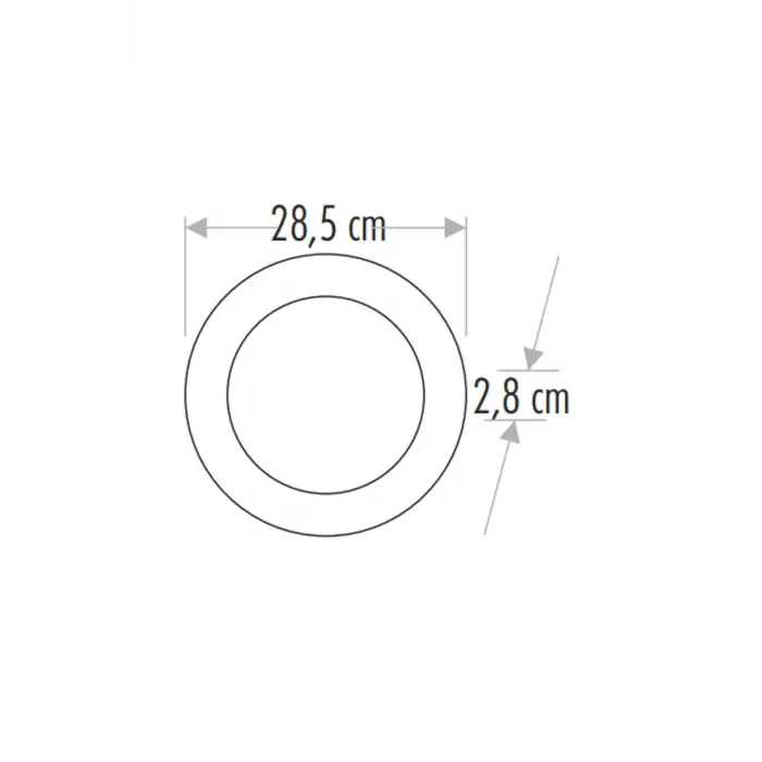 Cata Beyaz Işık 30W Alüminyum Kasa Yuvarlak Sıva Üstü Led Spot Armatür Ct-5273