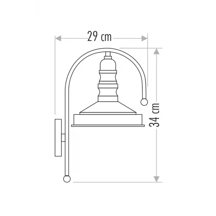 Cata Dekoratif Siyah Duvar Apliği Ct-8160