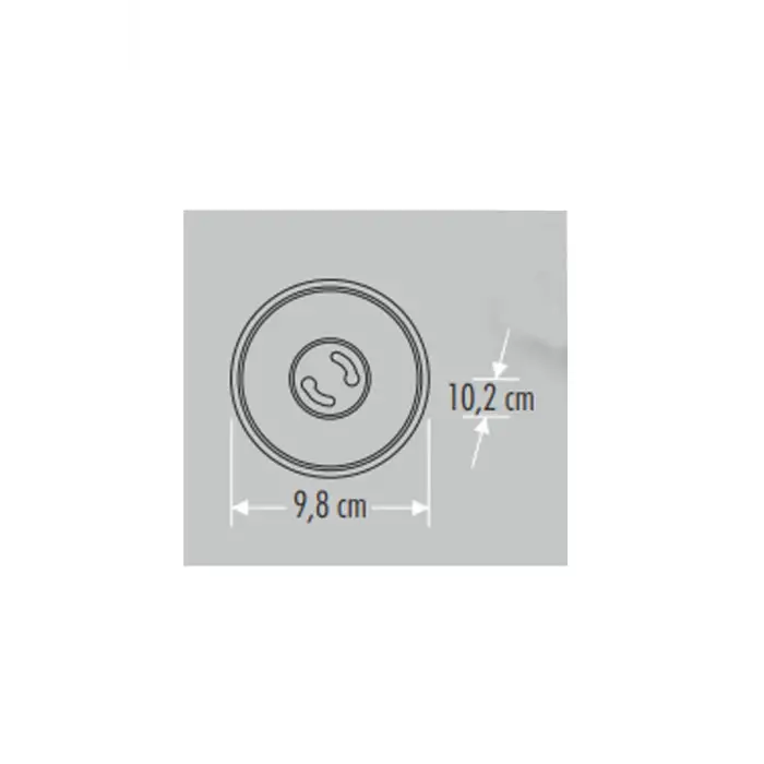 Cata Foça Sıva Üstü Armatür ( Gu-10 ) ( Beyaz+Platin) Ct-5421BP