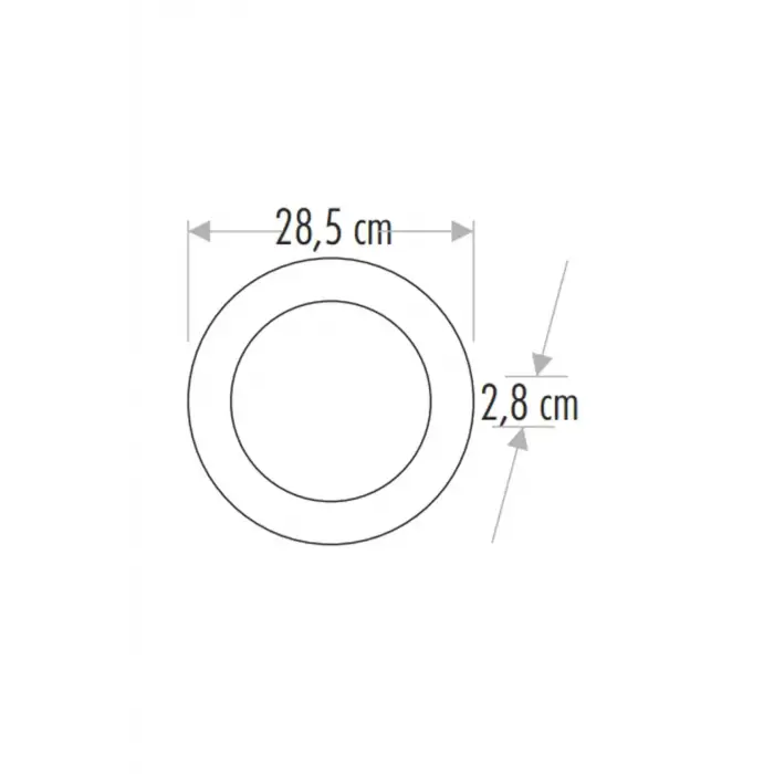 Cata Günışığı 30W Alüminyum Kasa Yuvarlak Sıva Üstü Led Spot Armatür Ct-5273