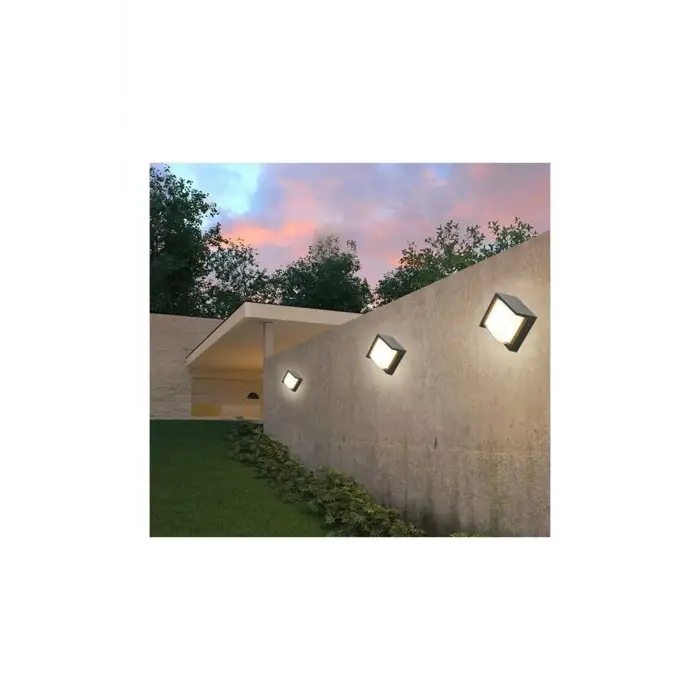 Cata Siyah Sıva Üstü Led Aplik Günışığı Ct-7074