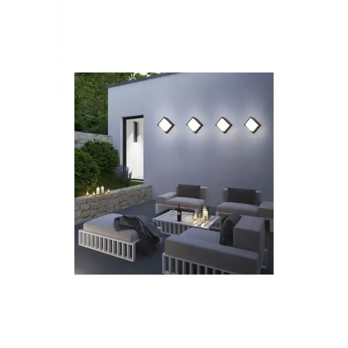 Cata Siyah Sıva Üstü Led Aplik Günışığı Ct-7074