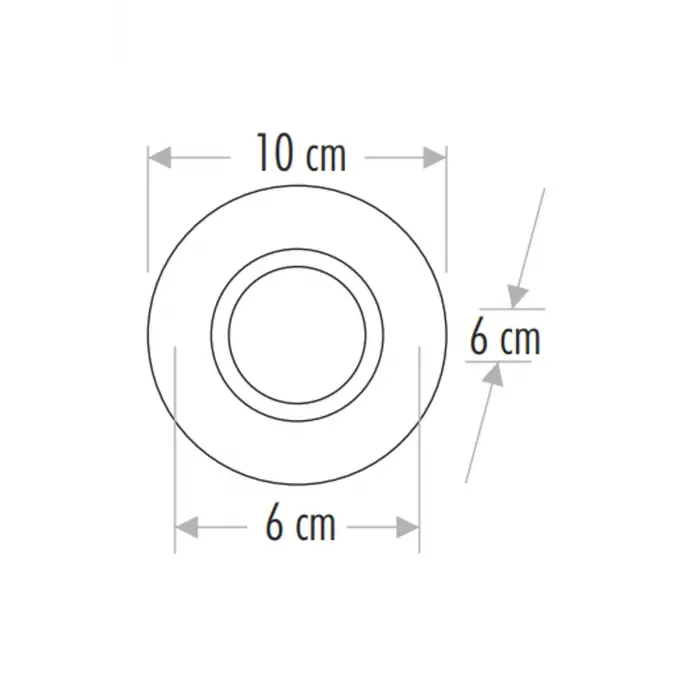 CATA Sümbül Led Çerçeveli Kristal Cam Spot Kasa CT-6594