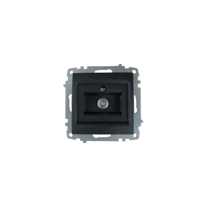 Elbi Zena Siyah Uydu Tv Prizi Çerçevesiz