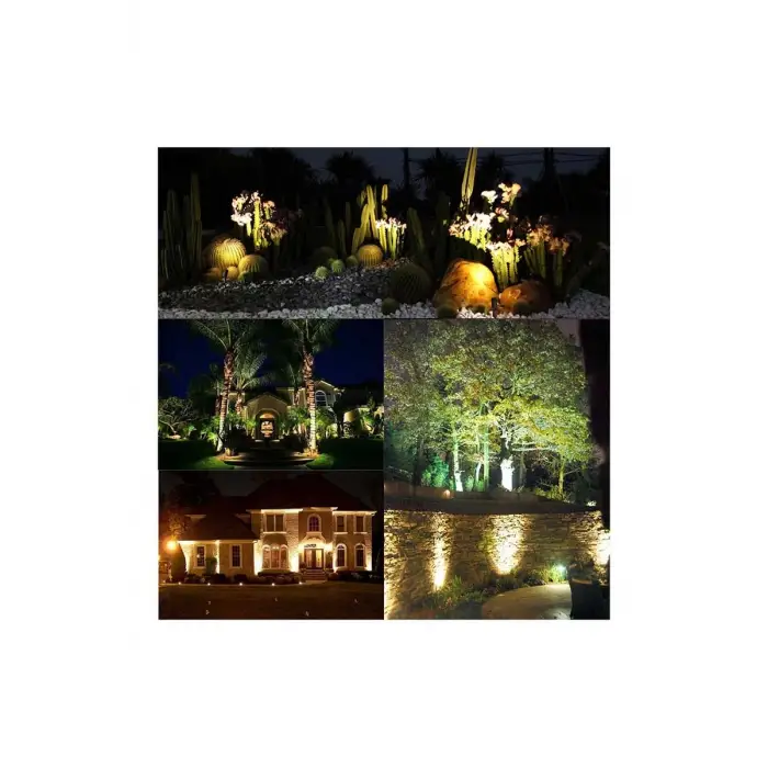 Global K2 KBA747 Amber 7W Siyah Kazıklı Çim Armatürü