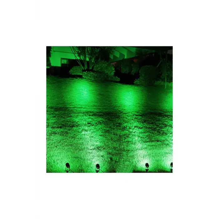 Global K2 KBA747 Yeşil 7W Siyah Kazıklı Çim Armatürü