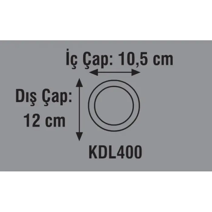 Global K2 KDL400 6W 6500K Beyaz Smd Yuvarlak Slim Led Panel