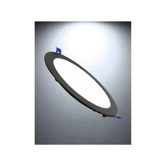 Global K2 KDL400B 6500K Beyaz 6W Siyah Kasa Slim Yuvarlak Led Panel