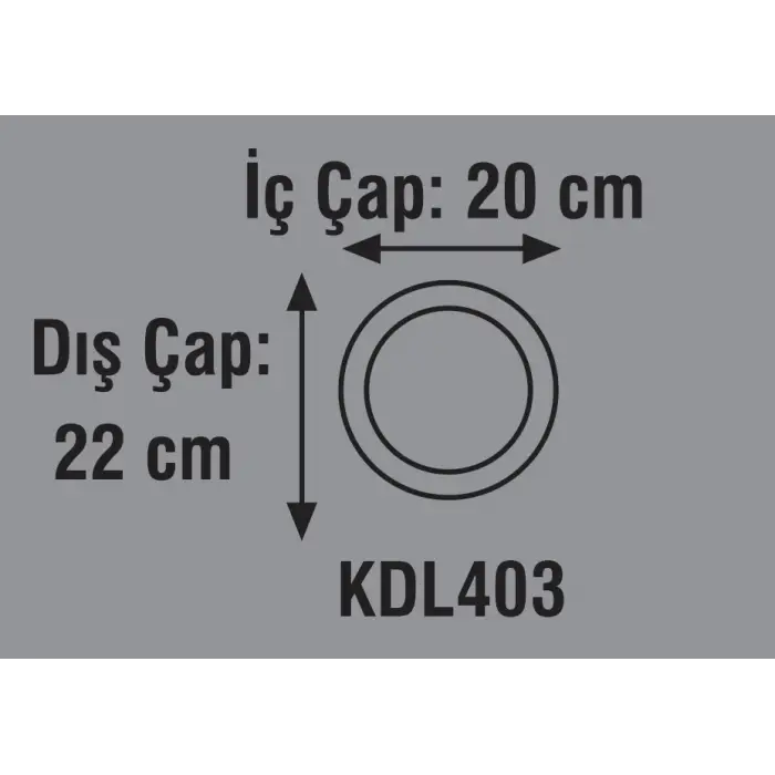 Global K2 KDL403 18W 4000K Ilık Beyaz Smd Yuvarlak Slim Led Panel