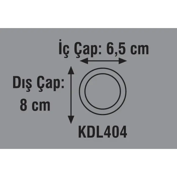 Global K2 KDL404 3W 6500K Beyaz Işık Smd Yuvarlak Slim Led Panel