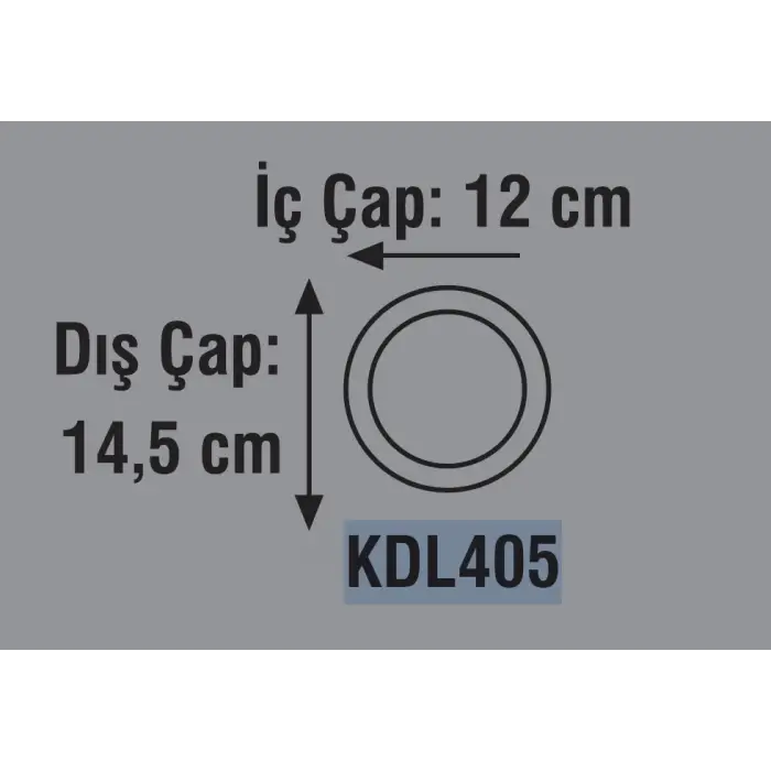 Global K2 KDL405 9W 6500K Beyaz Smd Yuvarlak Slim Led Panel