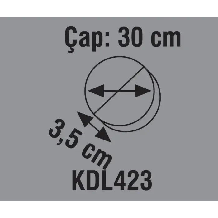 Global K2 KDL423 24W 4000K Ilık Beyaz Sıva Üstü Smd Yuvarlak Led Panel