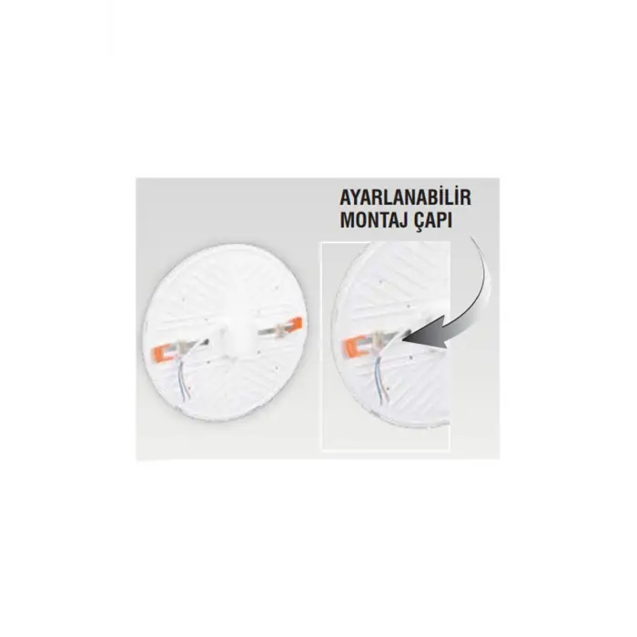 Global K2 KDL465 9W 6500K Beyaz Backlight Slim Çerçevesiz Yuvarlak Led Panel