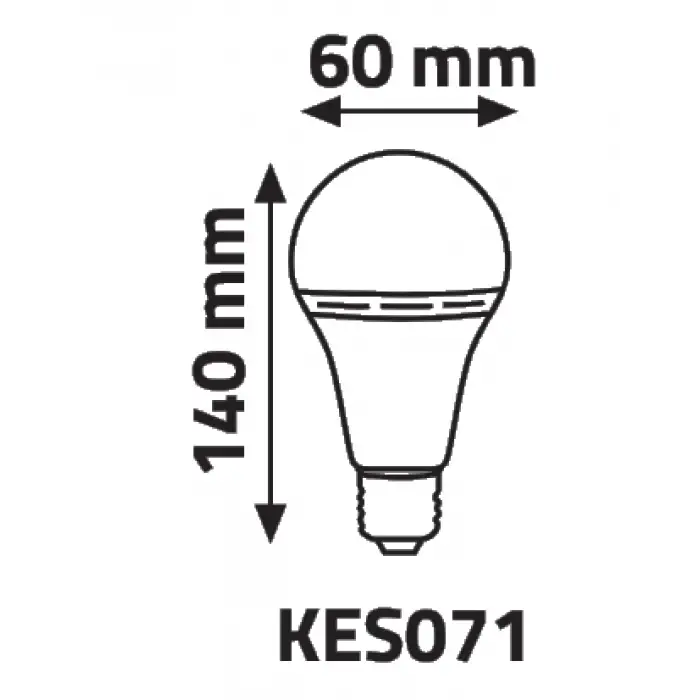Global K2 KES071 7W E27 6500K Beyaz Şarjlı Led Ampul