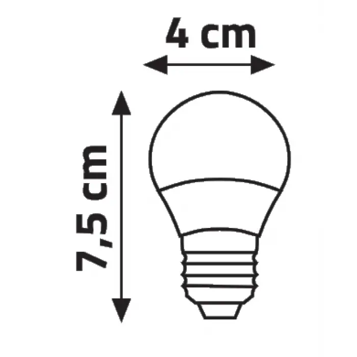 Global K2 KES207 5W E27 A45 6500K Beyaz Top Led Ampul