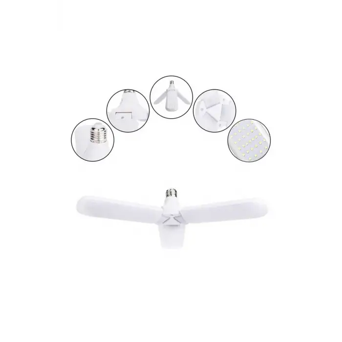 Global K2 KES471 45W E27 6500K Beyaz Led Pervane Ampul