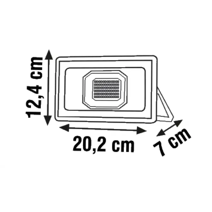 Global K2 KLF180 50W 6500K Beyaz Slim Led Projektör