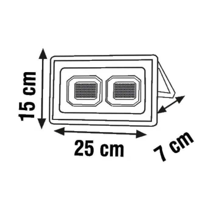 Global K2 KLF181 100W 6500K Beyaz Slim Led Projektör