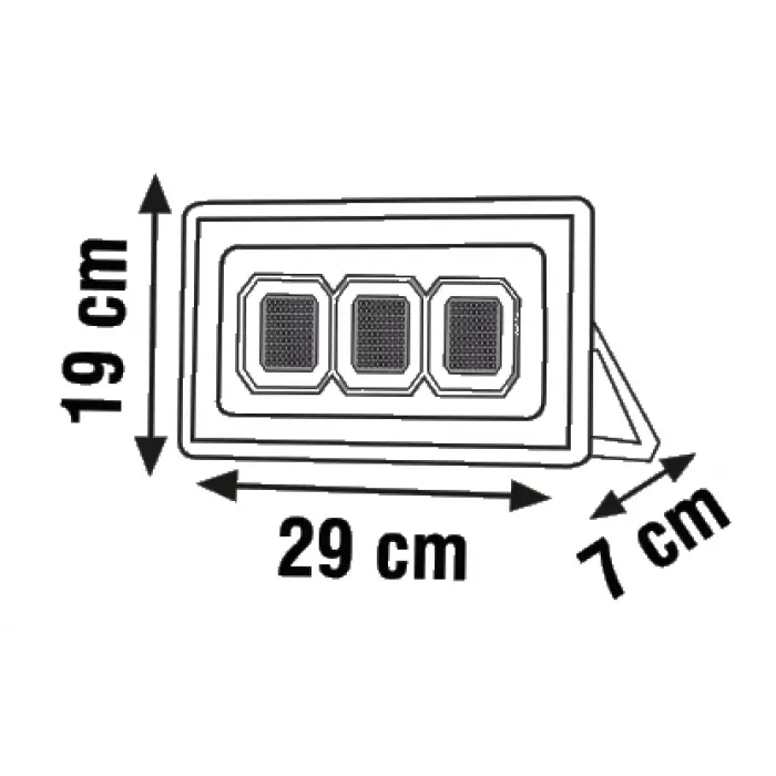 Global K2 KLF182 150W 6500K Beyaz Slim Led Projektör