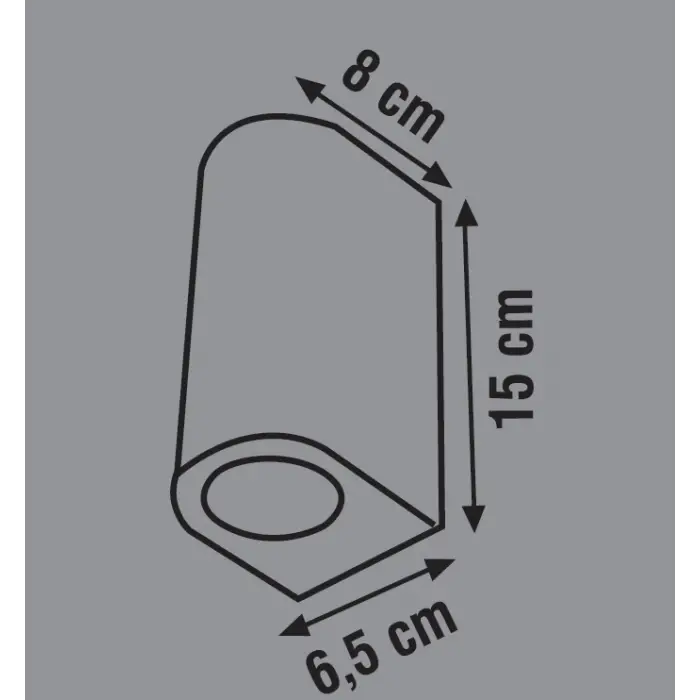 Global K2 KSL099 2x5W Gu10 Beyaz Çift Yönlü Duvar Apliği