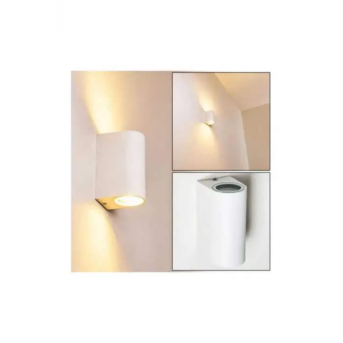 Global K2 KSL099 2x5W Gu10 Beyaz Çift Yönlü Duvar Apliği