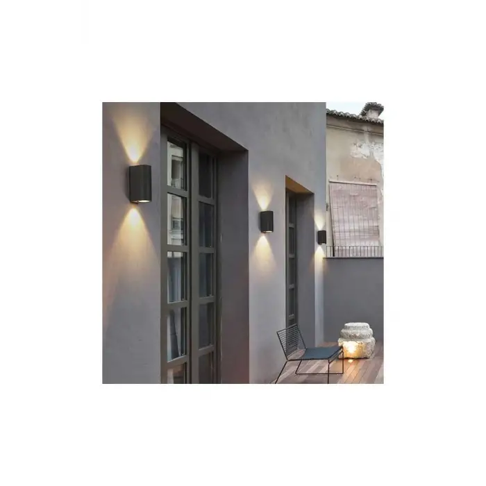 Global K2 KSL099 2x5W Gu10 antrasit Çift Yönlü Duvar Apliği