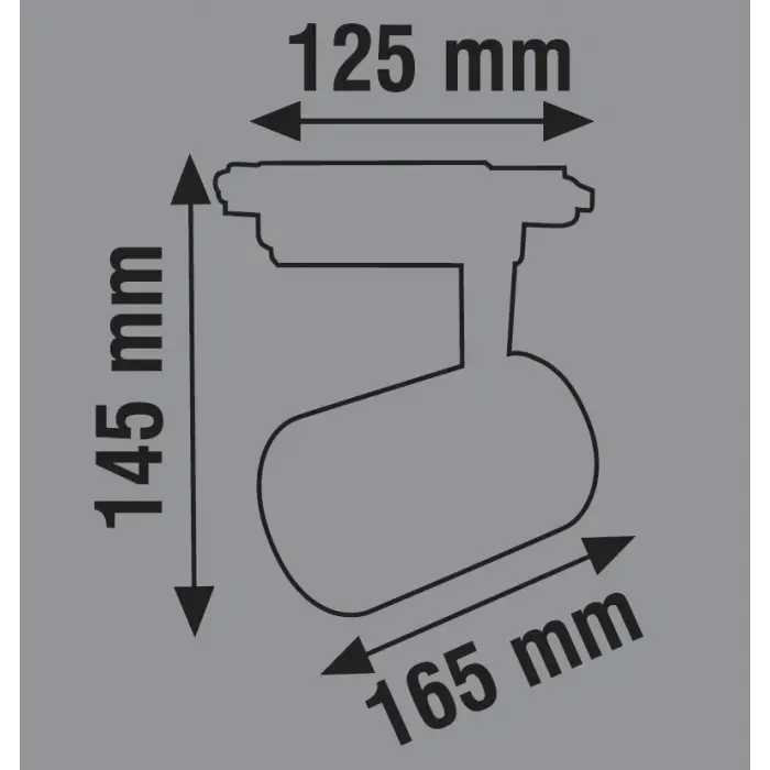 Global K2 KTL148 4000K Ilık Beyaz 35W Beyaz Kasa Led Ray Spot Armatür