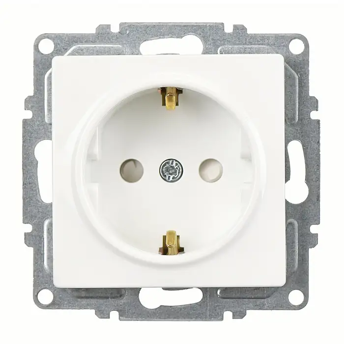 Günsan Visage Beyaz Çocuk Korumalı Topraklı Priz Çerçevesiz