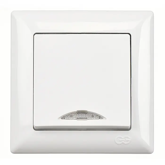 Günsan Visage Beyaz Işıklı Anahtar