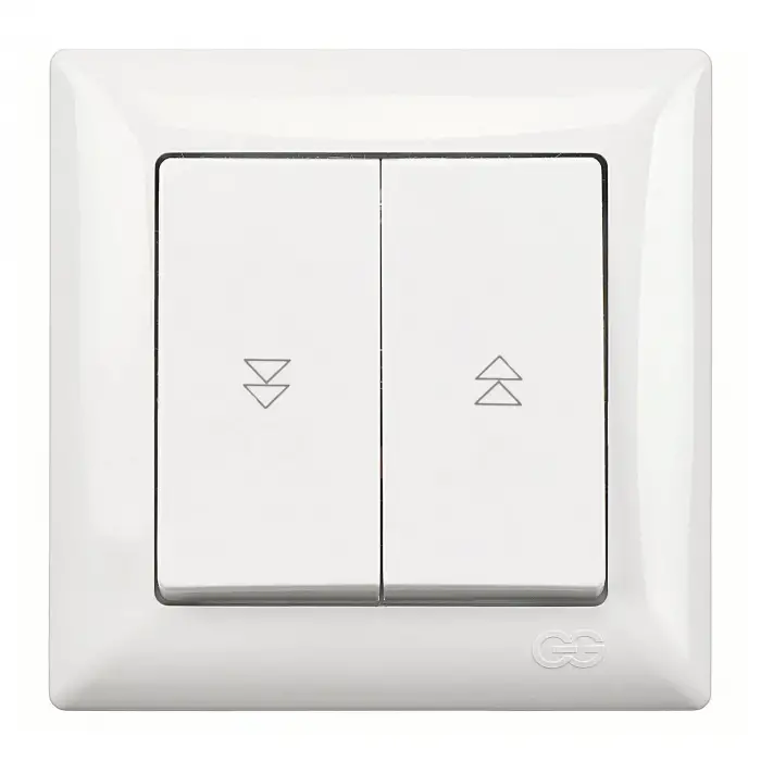 Günsan Visage Beyaz Jaluzi Kumanda Anahtarı (İki Düğmeli)