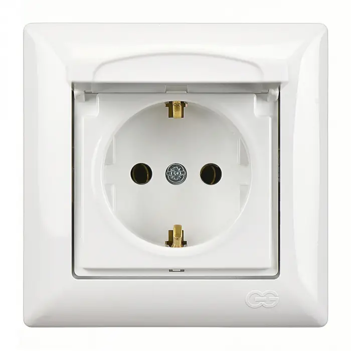 Günsan Visage Beyaz Kapaklı Topraklı Priz