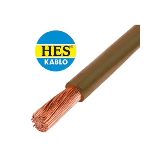 Hes 10mm Nyaf Kablo Kahverengi ( Metre Fiyatıdır )