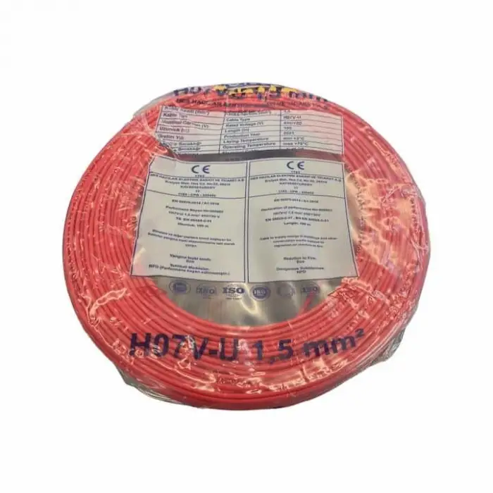 Hes 1.5 nya kırmızı kablo 100 metre